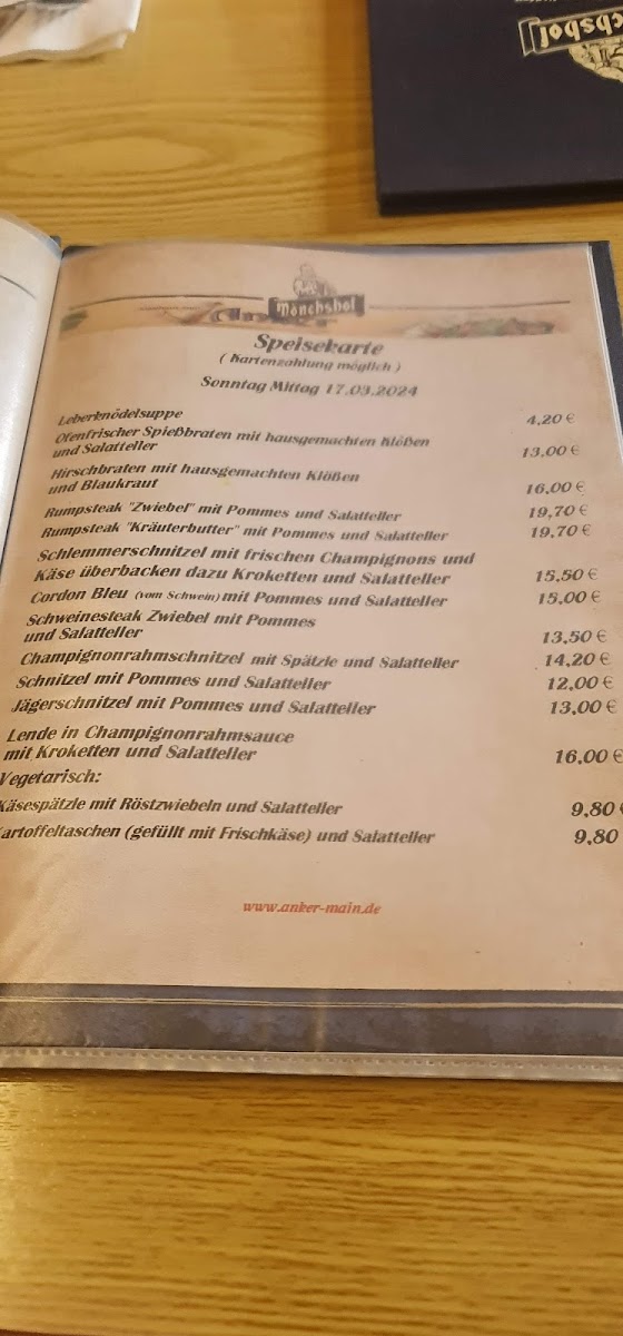 Menu Gasthaus Zum Anker-4